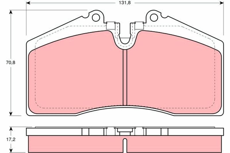 TRW GDB966 Brake Pad Set, disc brake