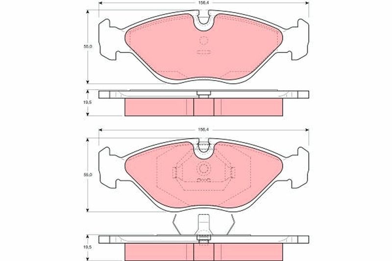 TRW GDB969 Brake Pad Set, disc brake