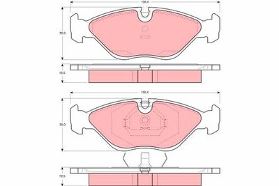 Brake Pad Set, disc brake TRW GDB969