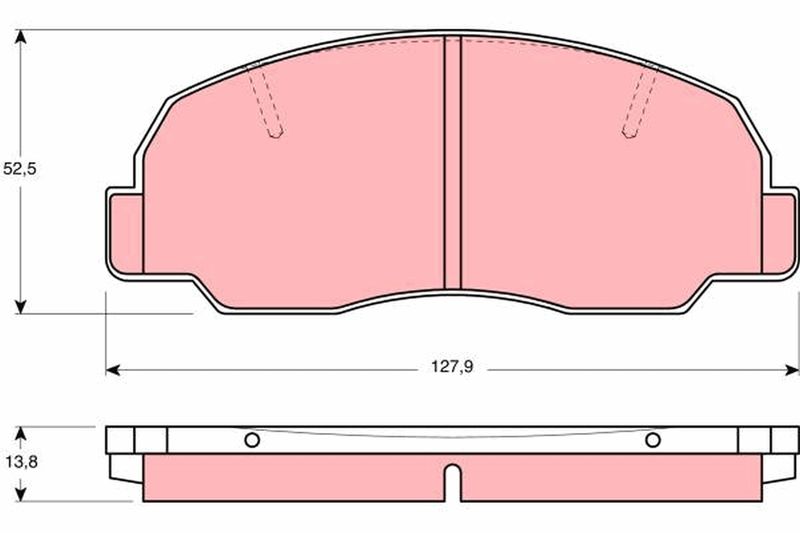 TRW GDB980 Brake Pad Set, disc brake