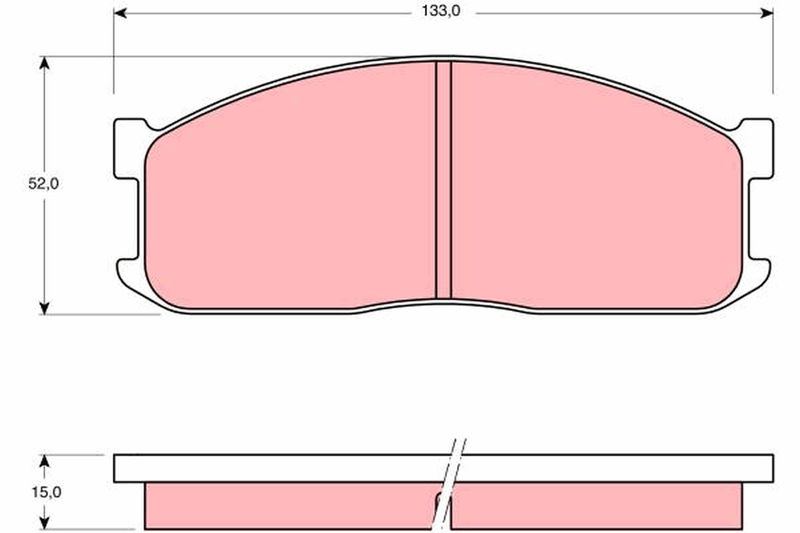 TRW GDB983 Brake Pad Set, disc brake