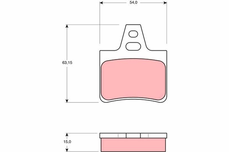 TRW GDB986 Brake Pad Set, disc brake