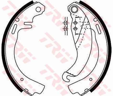 TRW GS6187 Brake Shoe Set