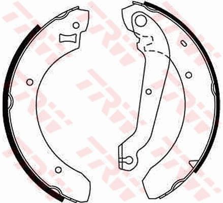 TRW GS6208 Brake Shoe Set