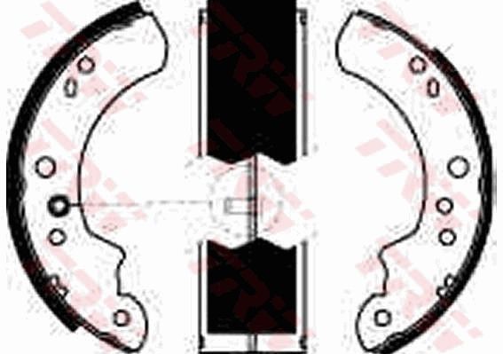 TRW GS6223 Brake Shoe Set