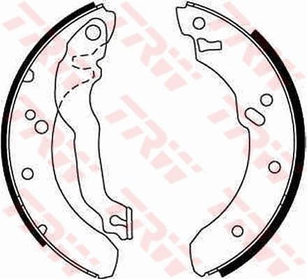 TRW GS6229 Brake Shoe Set