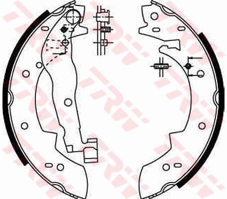 TRW GS6251 Brake Shoe Set