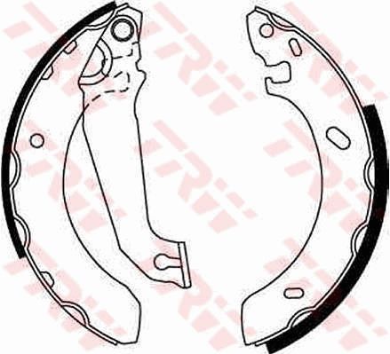 TRW GS6254 Brake Shoe Set