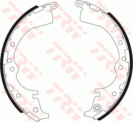 TRW GS7333 Brake Shoe Set