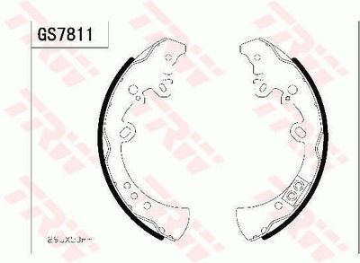 Brake Shoe Set TRW GS7811