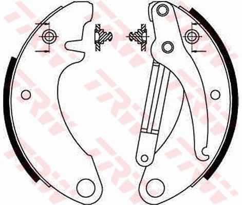 TRW GS8052 Brake Shoe Set