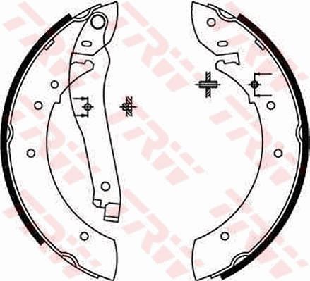 TRW GS8108 Brake Shoe Set