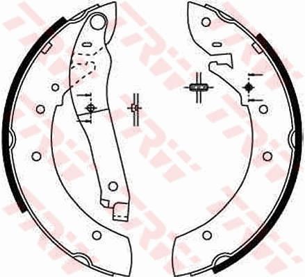 TRW GS8206 Brake Shoe Set