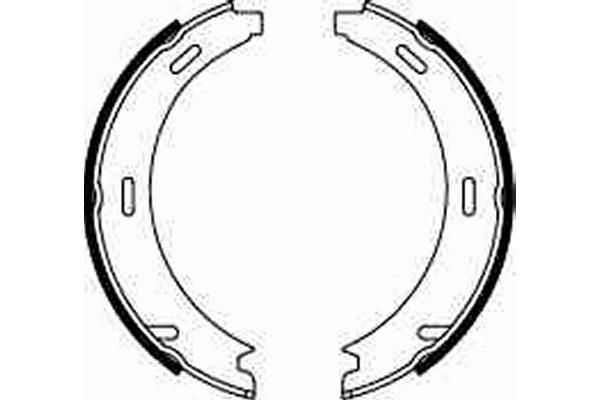 TRW GS8208 Brake Shoe Set, parking brake