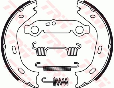 Brake Shoe Set, parking brake TRW GS8218