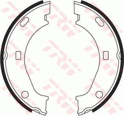 Brake Shoe Set, parking brake TRW GS8242