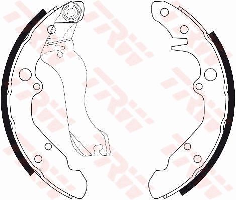 TRW GS8298 Brake Shoe Set