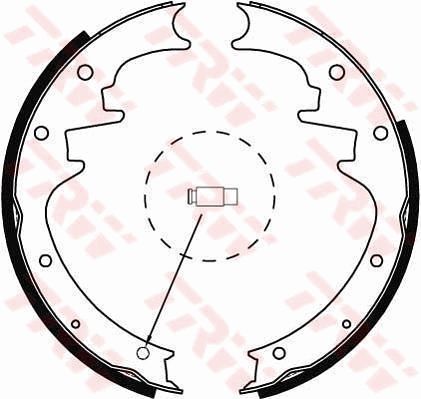 TRW GS8444 Brake Shoe Set