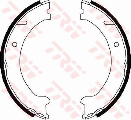 TRW GS8447 Brake Shoe Set, parking brake