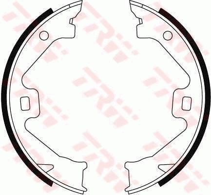 TRW GS8469 Brake Shoe Set, parking brake