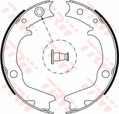 TRW GS8479 Brake Shoe Set, parking brake