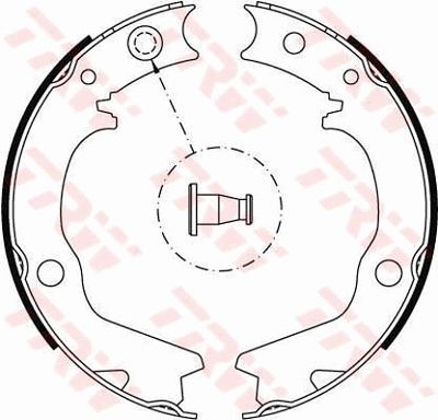 Brake Shoe Set, parking brake TRW GS8479