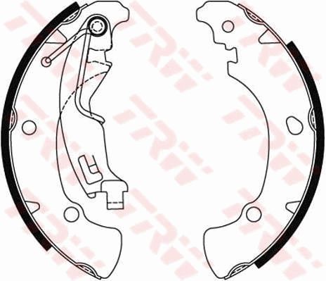 TRW GS8488 Brake Shoe Set
