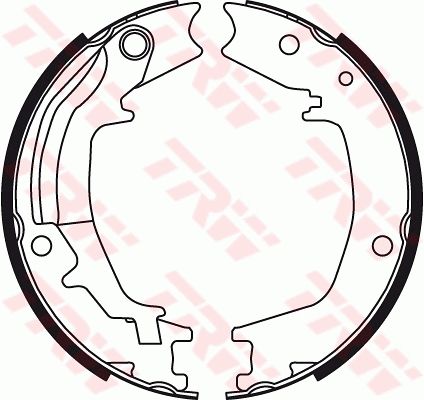 TRW GS8489 Brake Shoe Set, parking brake