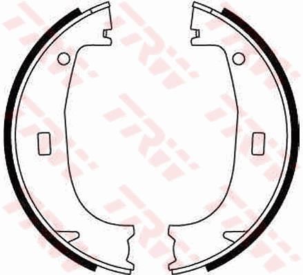 TRW GS8594 Brake Shoe Set, parking brake