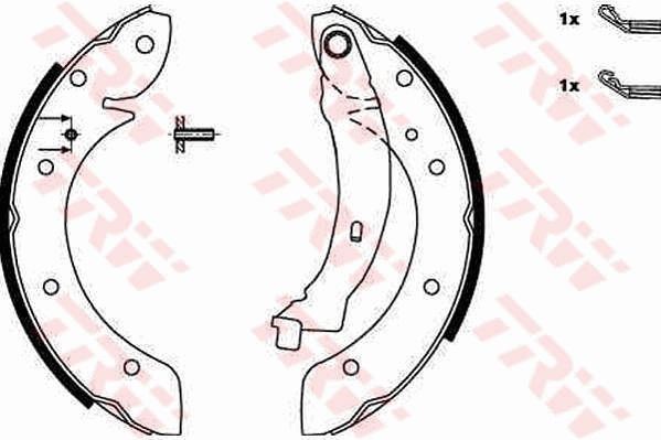 TRW GS8620 Brake Shoe Set