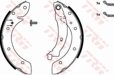 Brake Shoe Set TRW GS8620