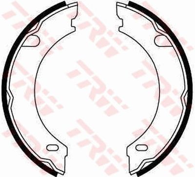 Brake Shoe Set, parking brake TRW GS8621