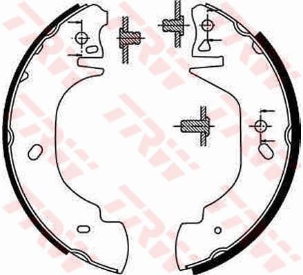 TRW GS8629 Brake Shoe Set