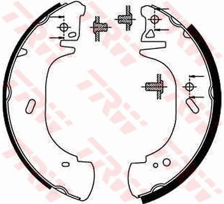 TRW GS8630 Brake Shoe Set