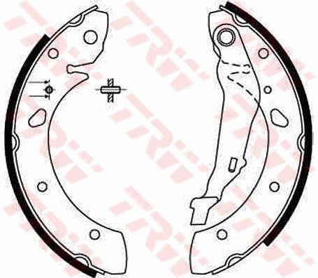 TRW GS8632 Brake Shoe Set