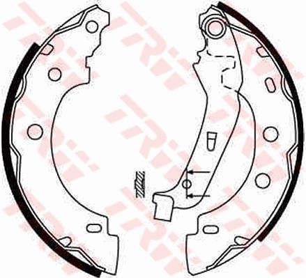 TRW GS8650 Brake Shoe Set