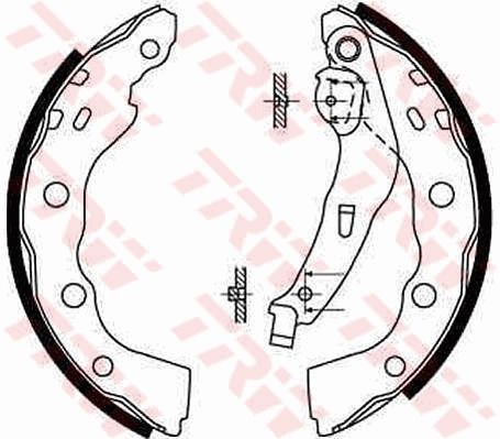 TRW GS8665 Brake Shoe Set