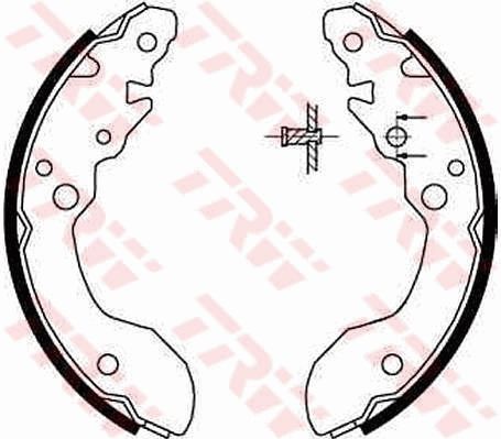 TRW GS8671 Brake Shoe Set