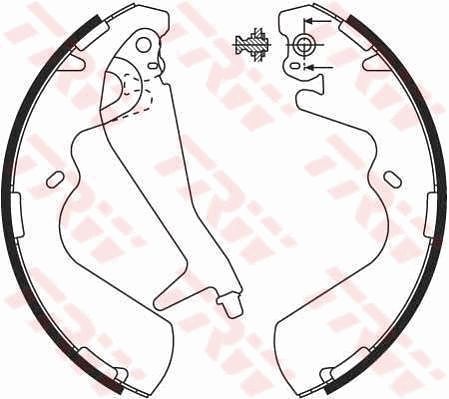 TRW GS8696 Brake Shoe Set