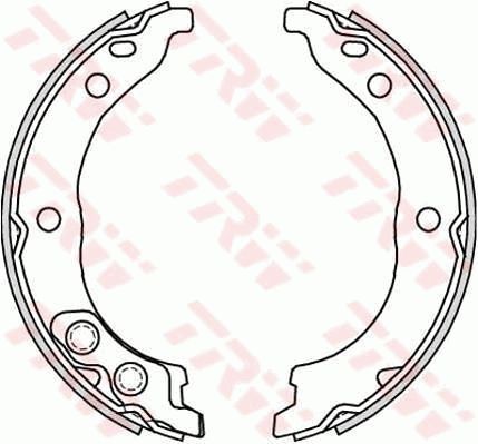 TRW GS8715 Brake Shoe Set, parking brake