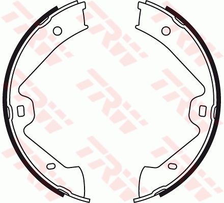 TRW GS8776 Brake Shoe Set, parking brake