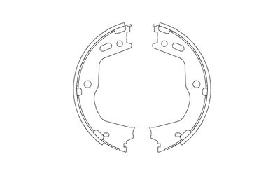 Brake Shoe Set, parking brake TRW GS8803