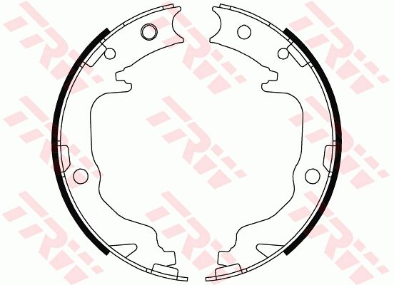 TRW GS8804 Brake Shoe Set, parking brake
