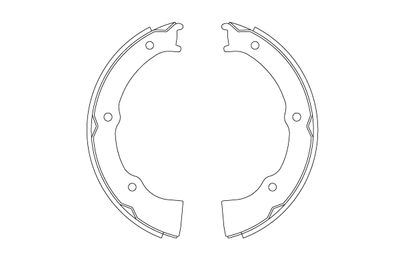 Brake Shoe Set, parking brake TRW GS8809