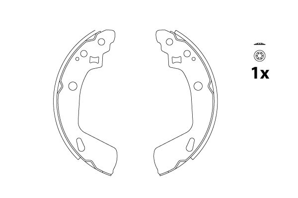 TRW GS8818 Brake Shoe Set
