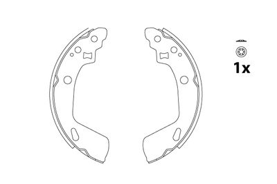 Brake Shoe Set TRW GS8818
