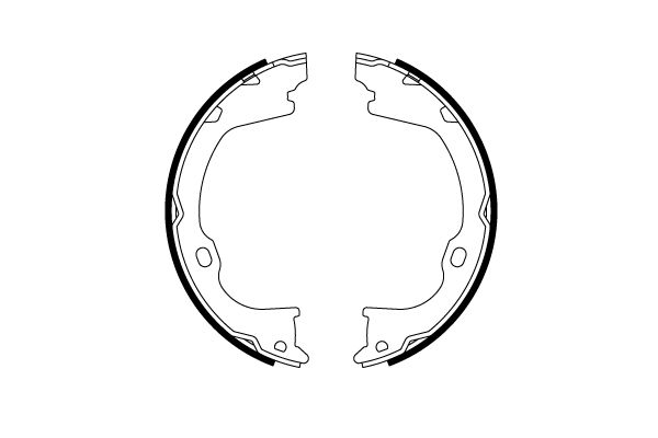 TRW GS8819 Brake Shoe Set, parking brake