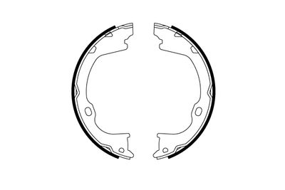 Brake Shoe Set, parking brake TRW GS8819