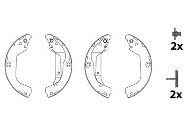 Brake Shoe Set TRW GS8828