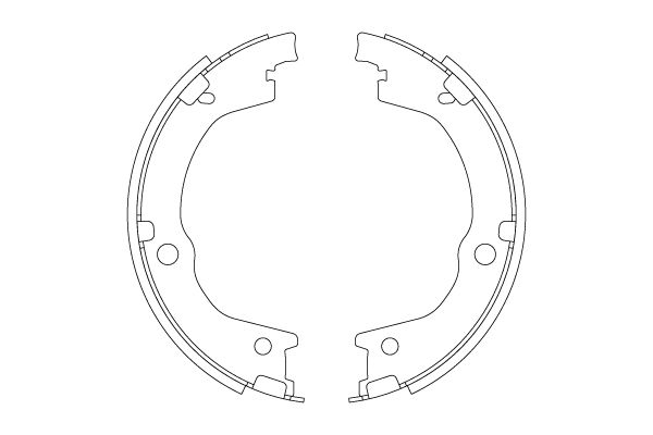 TRW GS8829 Brake Shoe Set, parking brake